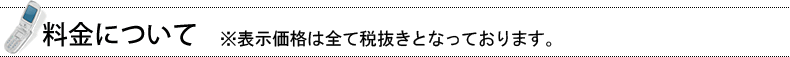 料金について